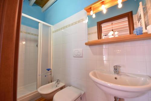 Koupelna v ubytování B&B Kiwi
