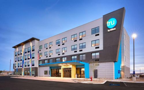 a hotel building with a sign on the side of it at Tru By Hilton St. George in St. George