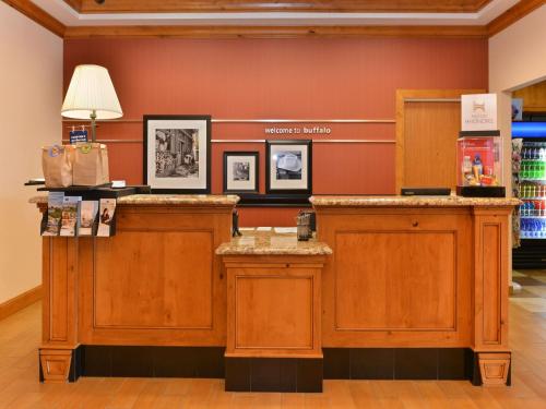 a store with a counter in a room at Hampton Inn & Suites Buffalo in Buffalo