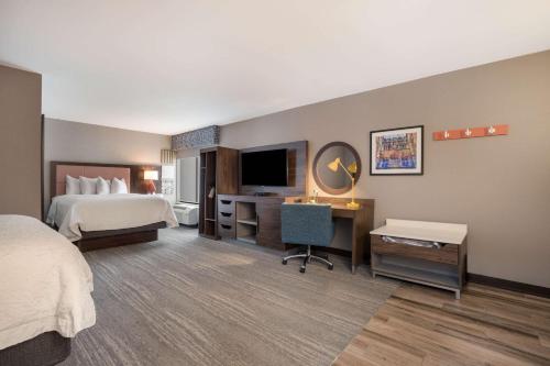 Postel nebo postele na pokoji v ubytování Hampton Inn Princeton