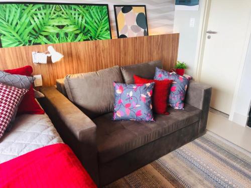 Гостиная зона в FLAT ILHA DO LEITE - DENTRO PÓLO MÉDICO