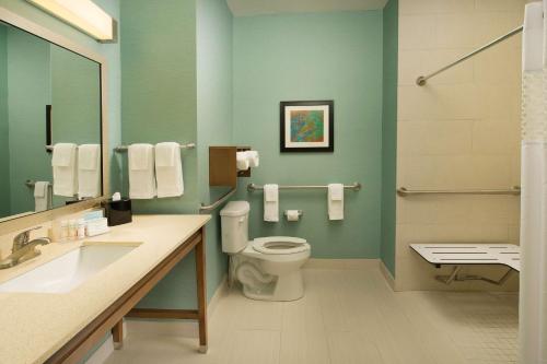 Hampton Inn Lake Charlesにあるバスルーム