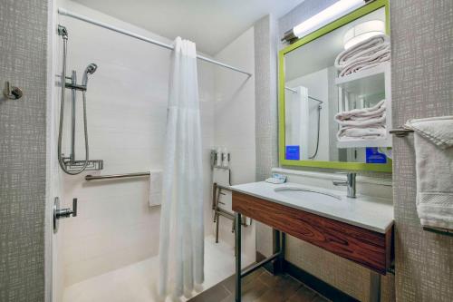 Koupelna v ubytování Hampton Inn Cortland