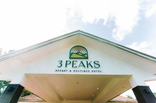 a building with the peaks resort and boutique hotel at 3 Peaks Resort & Boutique Hotel in Lipa