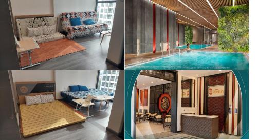 Un lugar para sentarse en TK2 Resortstay - Vinhomes Smart City