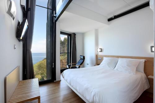 Postel nebo postele na pokoji v ubytování Agroturismo Haitzalde B&B - Adults Only