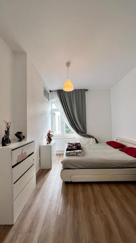 Ένα ή περισσότερα κρεβάτια σε δωμάτιο στο Mini Home Ferienwohnung - Monteurzimmer
