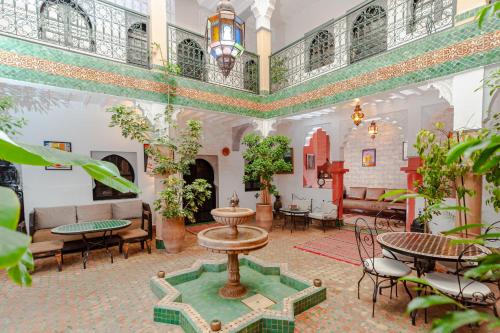 Posezení v ubytování Riad Errabii & Spa