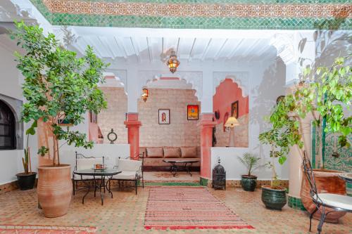 Posezení v ubytování Riad Errabii & Spa