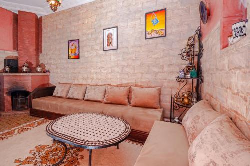 Posezení v ubytování Riad Errabii & Spa