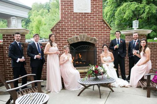 a group of people standing in front of a brick building at DoubleTree by Hilton Biltmore/Asheville in Asheville