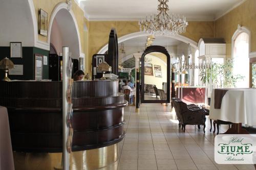 The lobby or reception area at Fiume Hotel