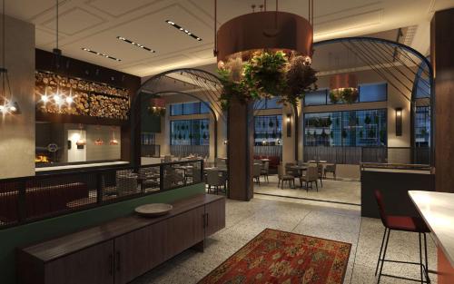מסעדה או מקום אחר לאכול בו ב-Hotel Ardent Dayton Downtown, Tapestry Collection By Hilton