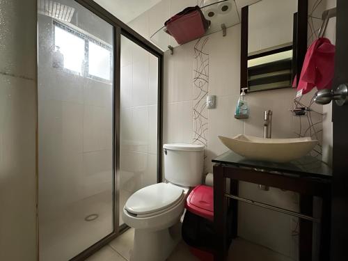 Koupelna v ubytování Casa moderna climatizada en Tuxtla Gutiérrez