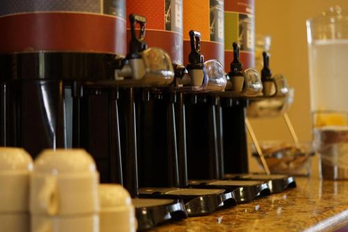 a coffee maker sitting on top of a counter at Hampton Inn Tampico Airport in Tampico