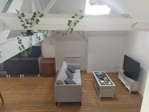 Μια τηλεόραση ή/και κέντρο ψυχαγωγίας στο le loft de la place du marché