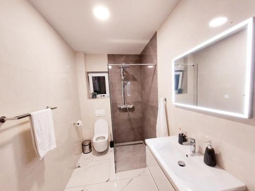 Koupelna v ubytování Garden Hill Apartment