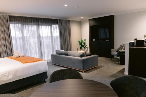 Cama o camas de una habitación en Wagga RSL Club Motel