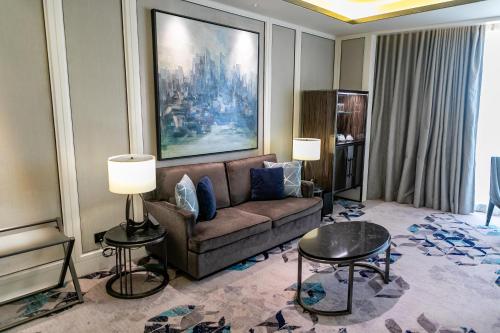 Coin salon dans l'établissement Hotel Okura Manila at Newport World Resorts