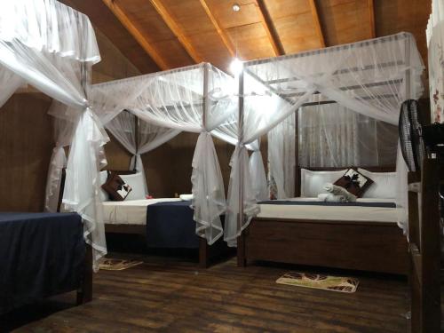 Galaxy View Homestay Sigiriyaにあるベッド