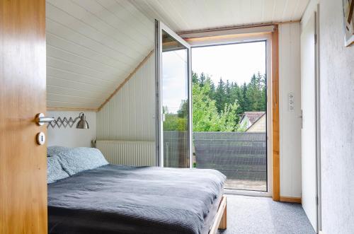 Postel nebo postele na pokoji v ubytování Ferienwohnung Marienstraße