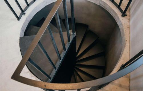 a spiral staircase in a building at Villa Breakaway in Selca