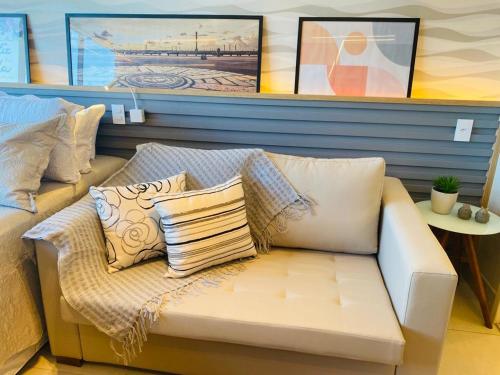 Гостиная зона в FLAT ILHA DO LEITE - DENTRO PÓLO MÉDICO