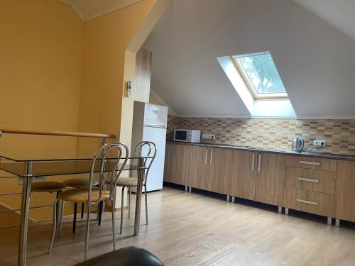 Kuchyň nebo kuchyňský kout v ubytování Euro Apartman