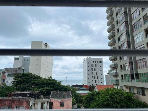 a view from a window of a city with tall buildings at Hoài Thu Hotel Vũng Tàu in Vung Tau