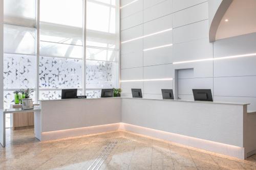 Lobi atau kawasan kaunter penerimaan di São Paulo Nações Unidas Affiliated by Meliá