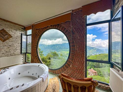 Nespecifikovaný výhled na hory nebo výhled na hory při pohledu z bed and breakfast