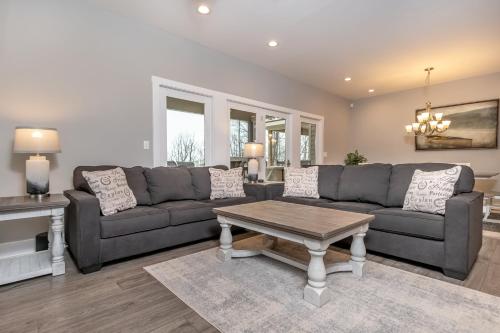 a living room with a couch and a table at Alla Famiglia in Oakland