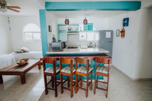 Dapur atau dapur kecil di Condominio Gaudi