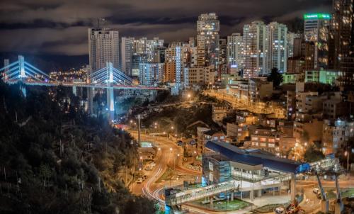 Cảnh La Paz hoặc tầm nhìn thành phố từ căn hộ
