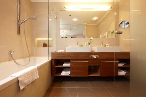 Koupelna v ubytování Hotel Gridlon