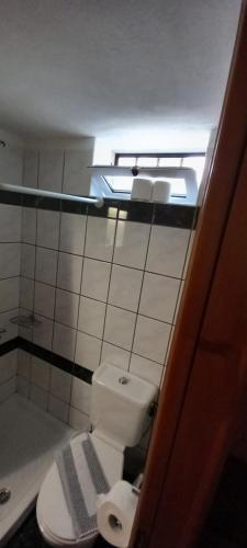 コニツァにあるEpavli Antonisのバスルーム(照明付きトイレ付)