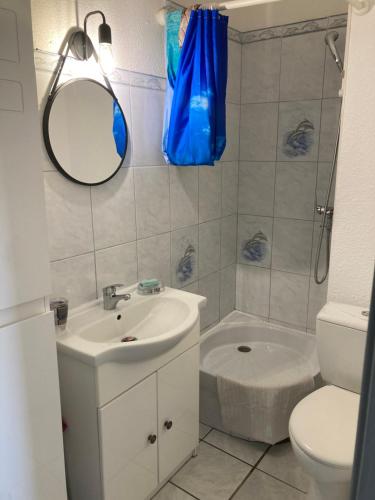 Kúpeľňa v ubytovaní Port-Leucate, studio 3 personnes