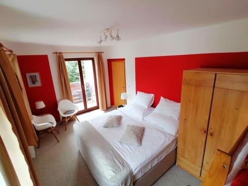Postel nebo postele na pokoji v ubytování Apartmán Na Horách