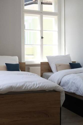 Krevet ili kreveti u jedinici u okviru objekta Authentic and Spacious flat in Jelenia Gora