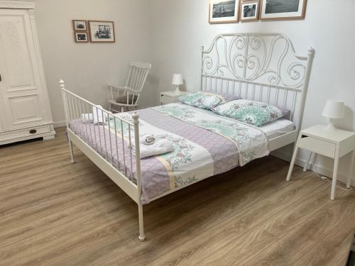 Ένα ή περισσότερα κρεβάτια σε δωμάτιο στο Apartment Laguna