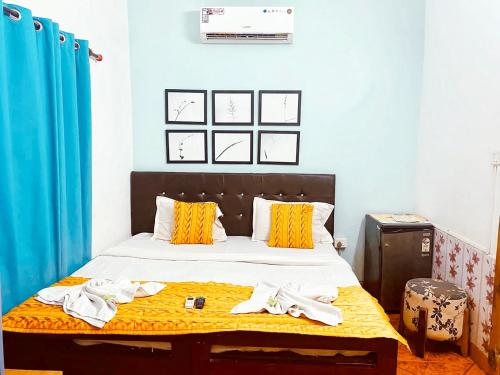 Cama o camas de una habitación en Baga Beach Paradise