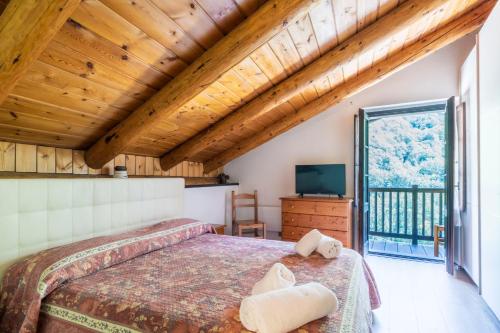 Postel nebo postele na pokoji v ubytování Residence Covalou