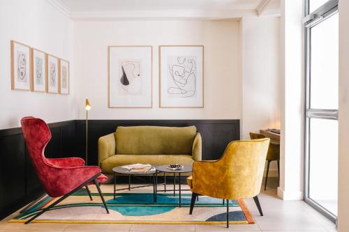 Zona de estar de Timhotel Tour Eiffel