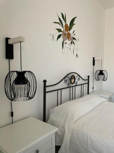 Una cama o camas en una habitación de L’abete bianco