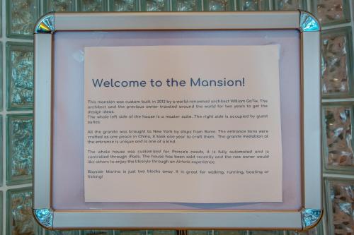 a sign that says welcome to the museum at GABLES new 2024 in Bayside