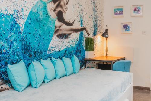 מיטה או מיטות בחדר ב-Baila Casa apartments