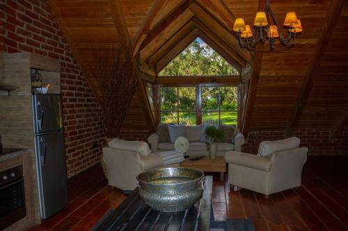 Χώρος καθιστικού στο Palumbo Glamping & Villas