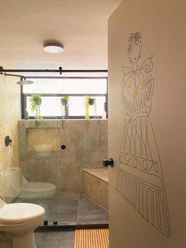 Koupelna v ubytování Layoo, Tu casa en Oaxaca 101