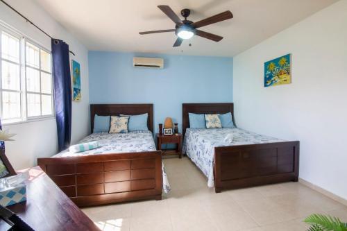 Postel nebo postele na pokoji v ubytování Acogedor apartamento cerca de la playa