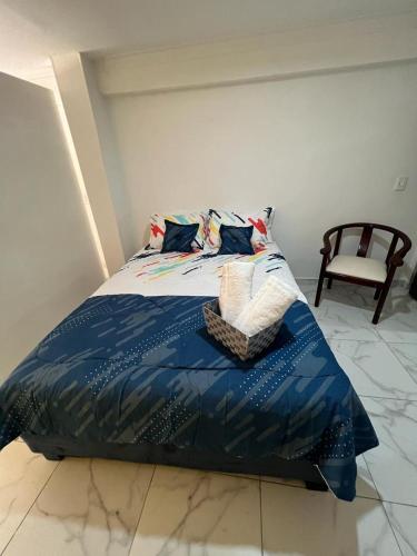 Katil atau katil-katil dalam bilik di HADANA acogedor apartaestudio frente al mar!!!!